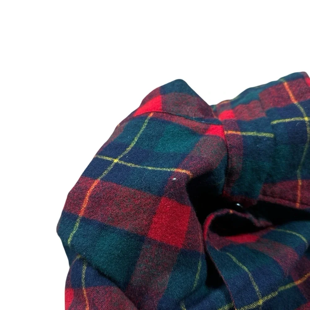 Vintage Pendleton Wool 70s 80s 90s Plaid Flannel Button Up Shirt M‎